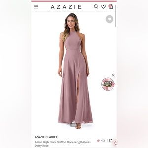 Azazie Clarice Size A4 in Dusty Rose